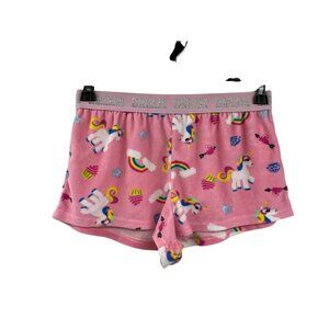 Unicorn Sleep Shorts Girls L Used Plush Dream Pajama Lounge